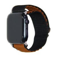Ремешок для Apple Watch Series 8 (41 mm) Alpine Loop текстиль <черно-коричневый> ― OnlineBazar.su