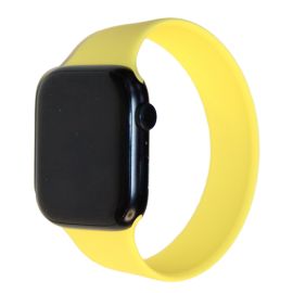 Ремешок для Apple Watch Series 3 (42 mm) Sport Band монобраслет силиконовый (размер L/180 мм) <канареечный>