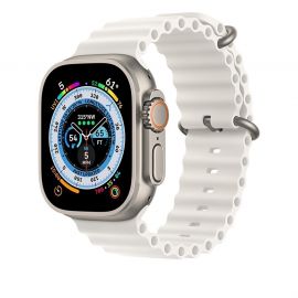 Ремешки для Apple Watch SE (40 mm) Ocean Band силиконовый <белый>
