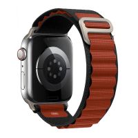 Ремешок для Apple Watch Series 3 (42 mm) Alpine Loop текстиль <черно-коричневый> ― OnlineBazar.su