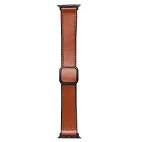 Ремешок для Apple Watch Series 7 (41 mm) Square buckle экокожа <коричневый> ― OnlineBazar.su