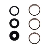 Стекло камеры для Apple iPhone 14 Pro (комплект 3 шт.) <золотой> ― OnlineBazar.su