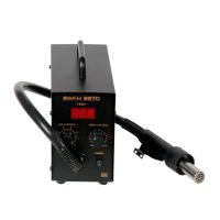 Термовоздушная паяльная станция BAKU BK-857D (фен) (580 W/100-450°C/LCD) ― OnlineBazar.su