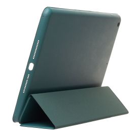 Чехол для Apple iPad 10.2 2019 кожзам + смарт панель <темно-зеленый>