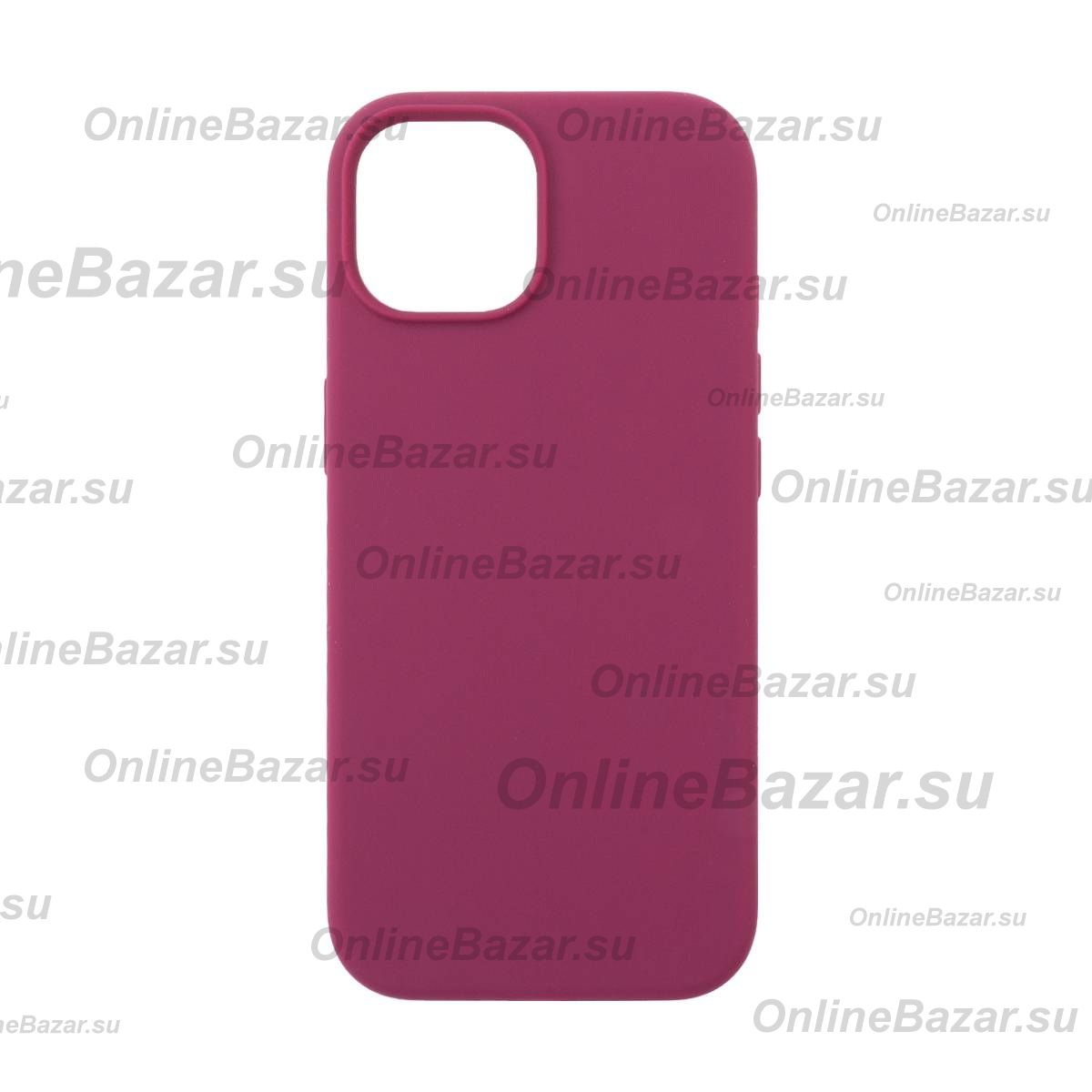 Чехол для Apple iPhone 15 PromiseMobile силиконовый Soft Touch <бордовый> ― OnlineBazar.su
