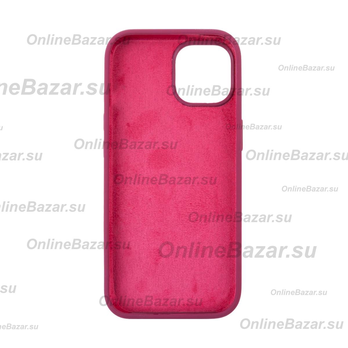 Чехол для Apple iPhone 15 PromiseMobile силиконовый Soft Touch <бордовый> ― OnlineBazar.su