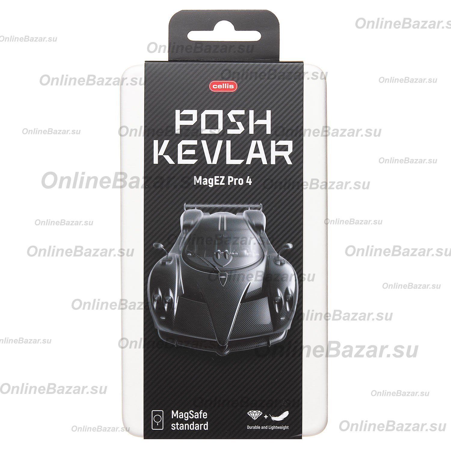 Чехол для Apple iPhone 16 Plus пластиковый MagEZ Pro 4 <черный> ― OnlineBazar.su