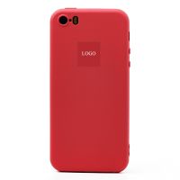 Чехол для Apple iPhone 5 силиконовый Soft Touch 2 <бордовый> (премиум) ― OnlineBazar.su