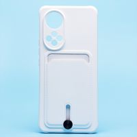 Чехол для Huawei Honor 50 силиконовый с картхолдером №4 <белый> ― OnlineBazar.su