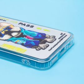 Чехол для Huawei Honor X7b силиконовый (рис. 092/собака) <серый>