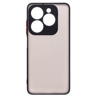 Чехол для Tecno Spark 20C (BG7n) пластиковый с окантовкой <черный> ― OnlineBazar.su