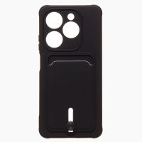 Чехол для Tecno Spark 20C (BG7n) силиконовый с картхолдером №4 <черный> ― OnlineBazar.su
