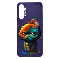 Чехол для Samsung SM-A057F (Galaxy A05s) силиконовый (рис. 335/кот) <фиолетовый> ― OnlineBazar.su