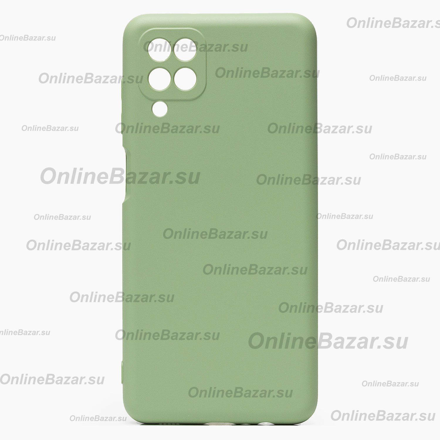 Чехол для Samsung SM-A125F (Galaxy A12) силиконовый Soft Touch 2 <светло-зеленый> ― OnlineBazar.su
