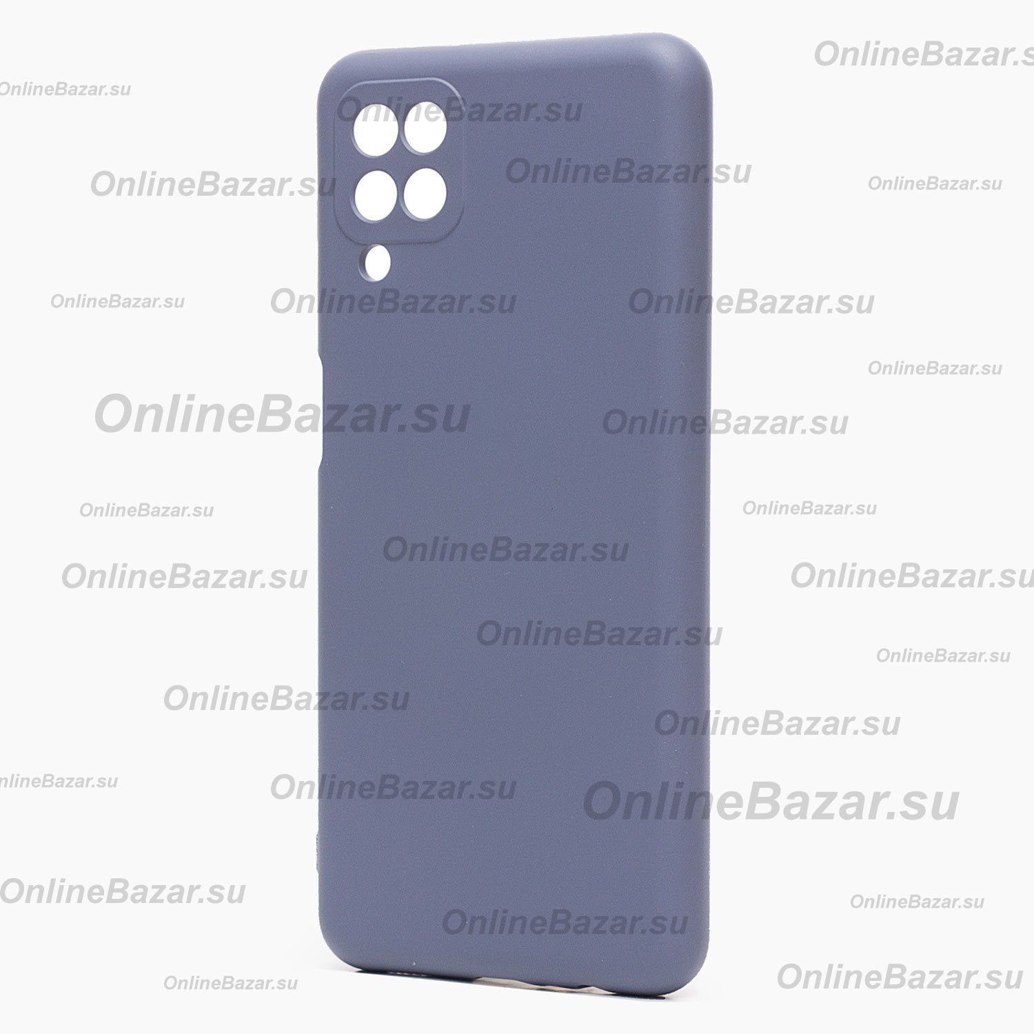 Чехол для Samsung SM-A125F (Galaxy A12) силиконовый Soft Touch 2 <серый> ― OnlineBazar.su