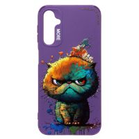 Чехол для Samsung SM-A245F (Galaxy A24) силиконовый (рис. 335/кот) <фиолетовый> ― OnlineBazar.su