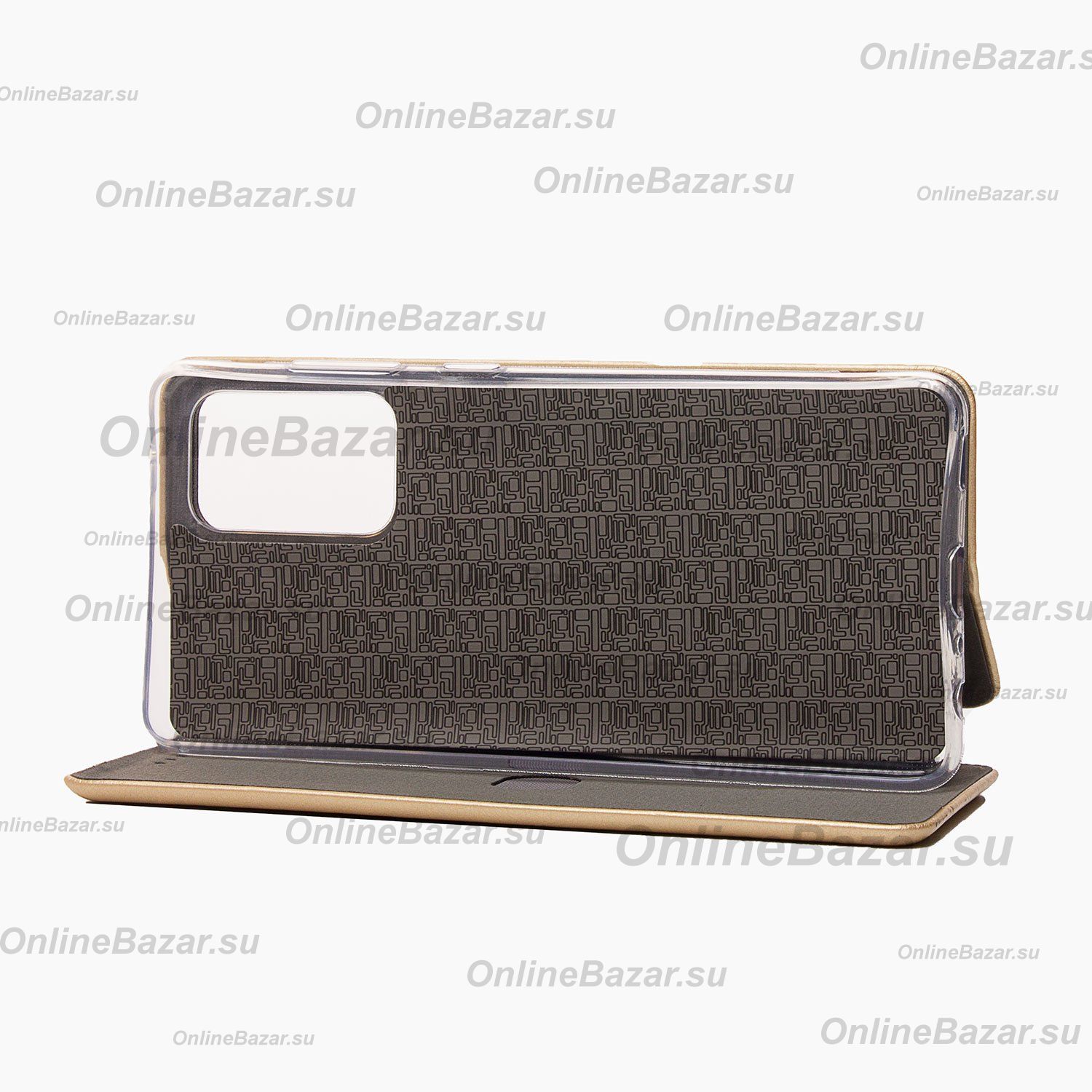 Чехол для Samsung SM-A528B (Galaxy A52s 5G) флип боковой кожзам №3 <золотой> ― OnlineBazar.su