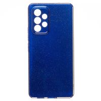 Чехол для Samsung SM-A536E (Galaxy A53 5G) силиконовый с блестками №3 <синий> ― OnlineBazar.su