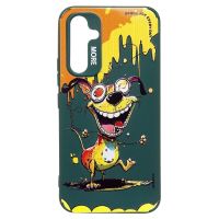 Чехол для Samsung SM-A546E (Galaxy A54 5G) силиконовый (рис. 335/собака) <темно-зеленый> ― OnlineBazar.su