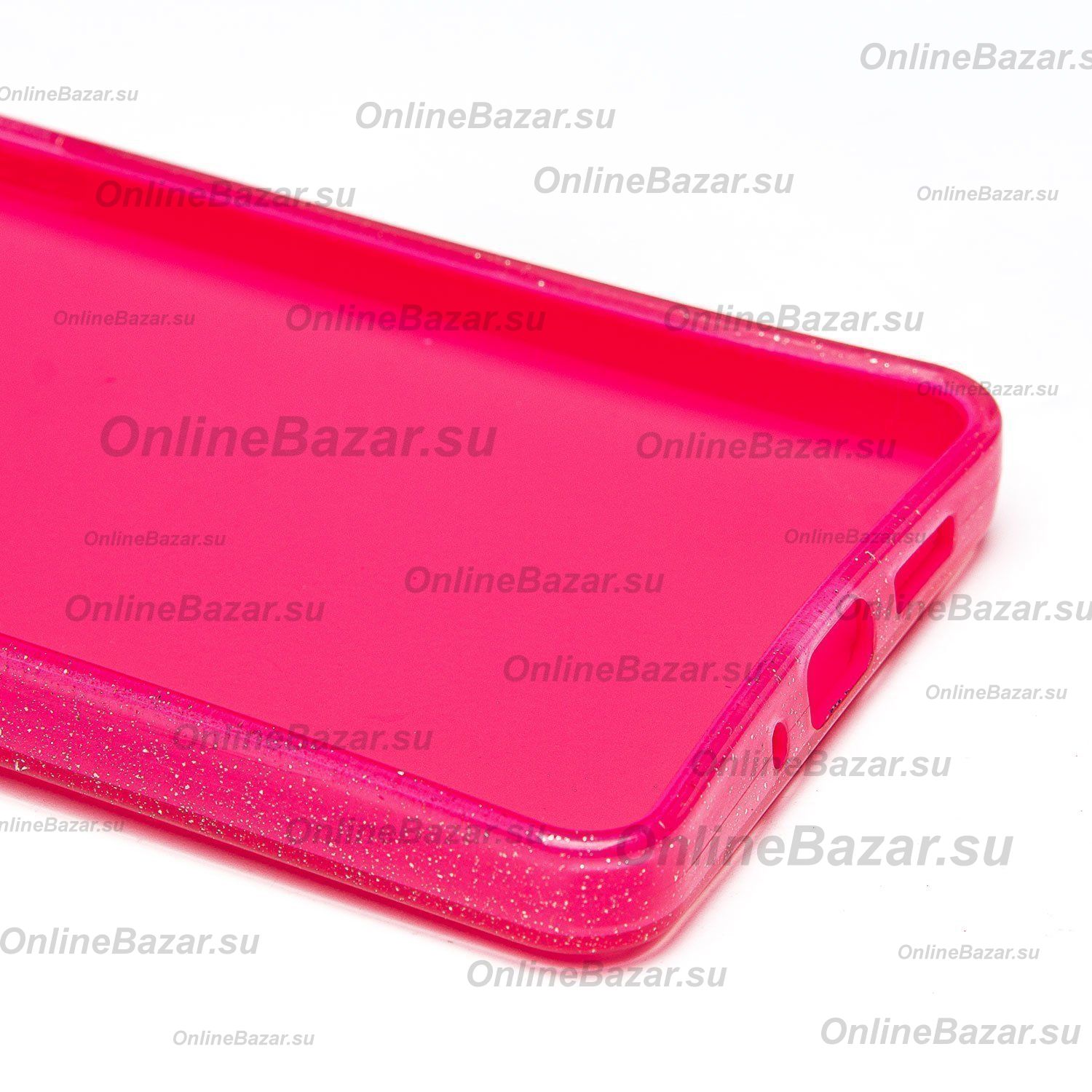 Чехол для Samsung SM-A736B (Galaxy A73 5G) силиконовый с блестками №3 <розовый> ― OnlineBazar.su
