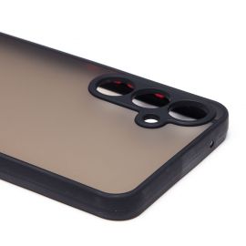 Чехол для Samsung SM-M556B (Galaxy M55 5G) пластиковый с окантовкой <черный>