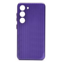 Чехол для Samsung SM-S911B (Galaxy S23) пластиковый рифленый <фиолетовый> ― OnlineBazar.su