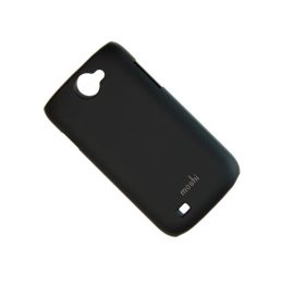 Чехол для Samsung i8150 (Galaxy W) задняя крышка пластиковый прорезиненный Moshi Case Soft Touch <черный>