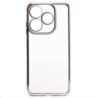 Чехол для Tecno Spark 10 (KI5q) силиконовый ультратонкий Pilot <серебристый> ― OnlineBazar.su