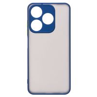 Чехол для Tecno Spark 10 (KI5q) пластиковый с окантовкой <синий> ― OnlineBazar.su