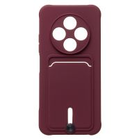 Чехол для Tecno Spark 30 (KL6) силиконовый с картхолдером №4 <бордовый> ― OnlineBazar.su