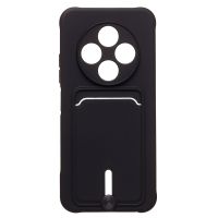 Чехол для Tecno Spark 30C (KL5n) силиконовый с картхолдером №4 <черный> ― OnlineBazar.su