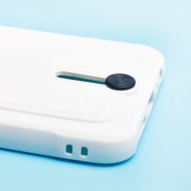Чехол для Tecno Spark 8C (KG5n) силиконовый с картхолдером №4 <белый>
