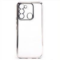 Чехол для Tecno Spark 8C (KG5n) силиконовый ультратонкий Pilot <серебристый> ― OnlineBazar.su