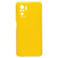 Чехол для Xiaomi M2101K7BL силиконовый с блестками №3 <желтый> ― OnlineBazar.su