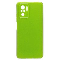 Чехол для Xiaomi M2101K7BL силиконовый с блестками №3 <светло-зеленый> ― OnlineBazar.su