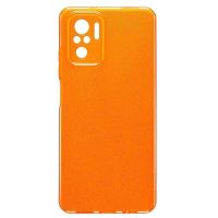 Чехол для Xiaomi M2101K7BL силиконовый с блестками №3 <оранжевый> ― OnlineBazar.su