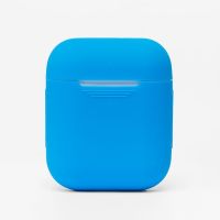 Чехол для кейса наушников Apple AirPods силиконовый тонкий <голубой> ― OnlineBazar.su