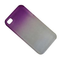 Чехол для Apple iPhone 4 пластиковый капельки воды <прозрачно-фиолетовый> ― OnlineBazar.su