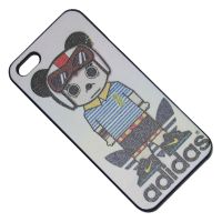 Чехол для Apple iPhone 5 задняя крышка пластик Adidas №11 <черно-белый> ― OnlineBazar.su