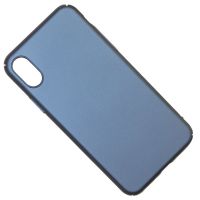 Чехол для Apple iPhone X задняя крышка пластик Soft Touch <синий> ― OnlineBazar.su