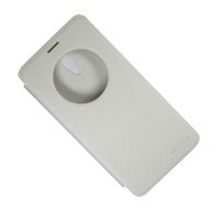 Чехол для Asus ZenFone 5 Lite (A502CG) флип боковой пластик-кожзам с окошком Nillkin Sparkle <белый> ― OnlineBazar.su