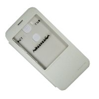 Чехол для Huawei RIO-L01 флип боковой пластик-кожзам с окошком Nillkin Sparkle <белый> ― OnlineBazar.su