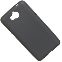 Чехол для Huawei Y5 2017 силиконовый матовый <черный> ― OnlineBazar.su