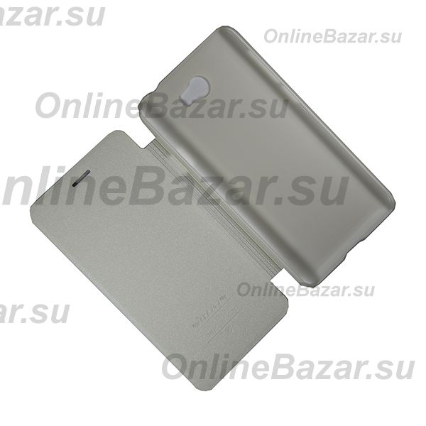 Чехол для Huawei Y5 II флип боковой пластик-кожзам Nillkin Sparkle <белый> ― OnlineBazar.su