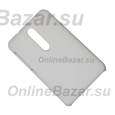 Чехол для Nokia 501 Asha Dual Sim задняя крышка пластик ребристый Nillkin <белый> ― OnlineBazar.su