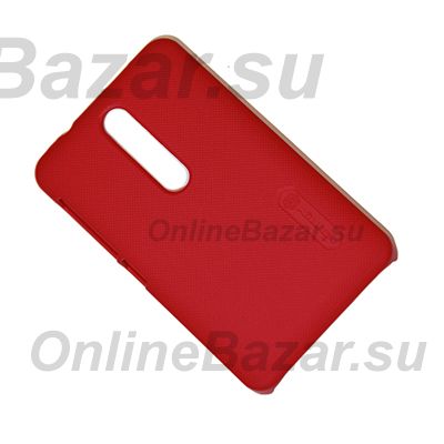 Чехол для Nokia 501 Asha задняя крышка пластик ребристый Nillkin <красный> ― OnlineBazar.su