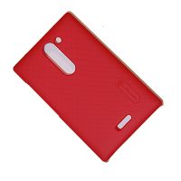 Чехол для Nokia 502 Asha Dual Sim задняя крышка пластик ребристый Nillkin <красный> ― OnlineBazar.su