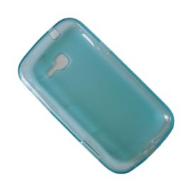 Чехол для Samsung S7572 (Galaxy Trend II Duos)  силиконовый матовый <голубой>