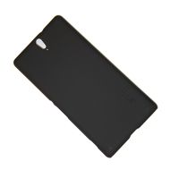 Чехол для Sony E5533 (Xperia C5 Ultra Dual) задняя крышка пластик ребристый Nillkin <черный> ― OnlineBazar.su