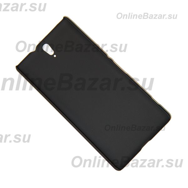 Чехол для Sony E5533 (Xperia C5 Ultra Dual) задняя крышка пластик ребристый Nillkin <черный> ― OnlineBazar.su